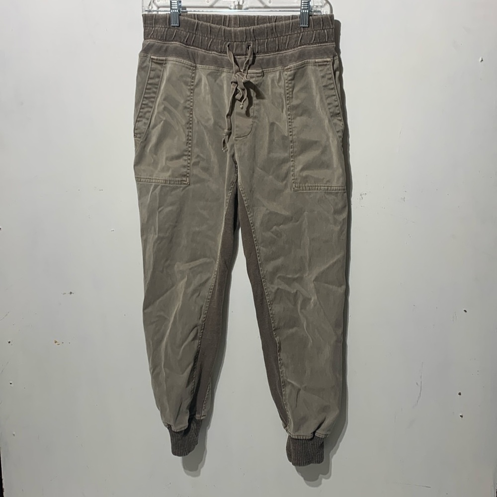 James Perse Multi Media Linen Blend Relaxed Ankle Pants Size 2